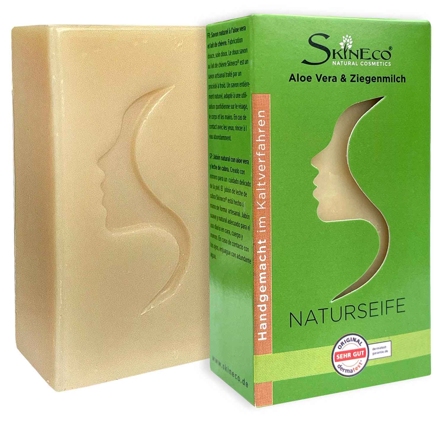 Naturseife mit Aloe Vera und Ziegenmilch